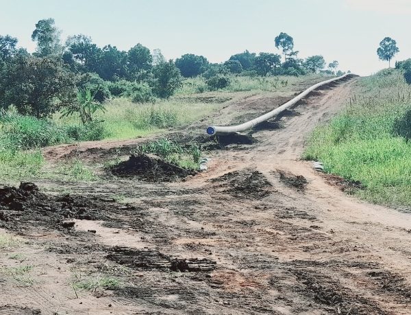 Pipeline construction work in Buseruka, Hoima District