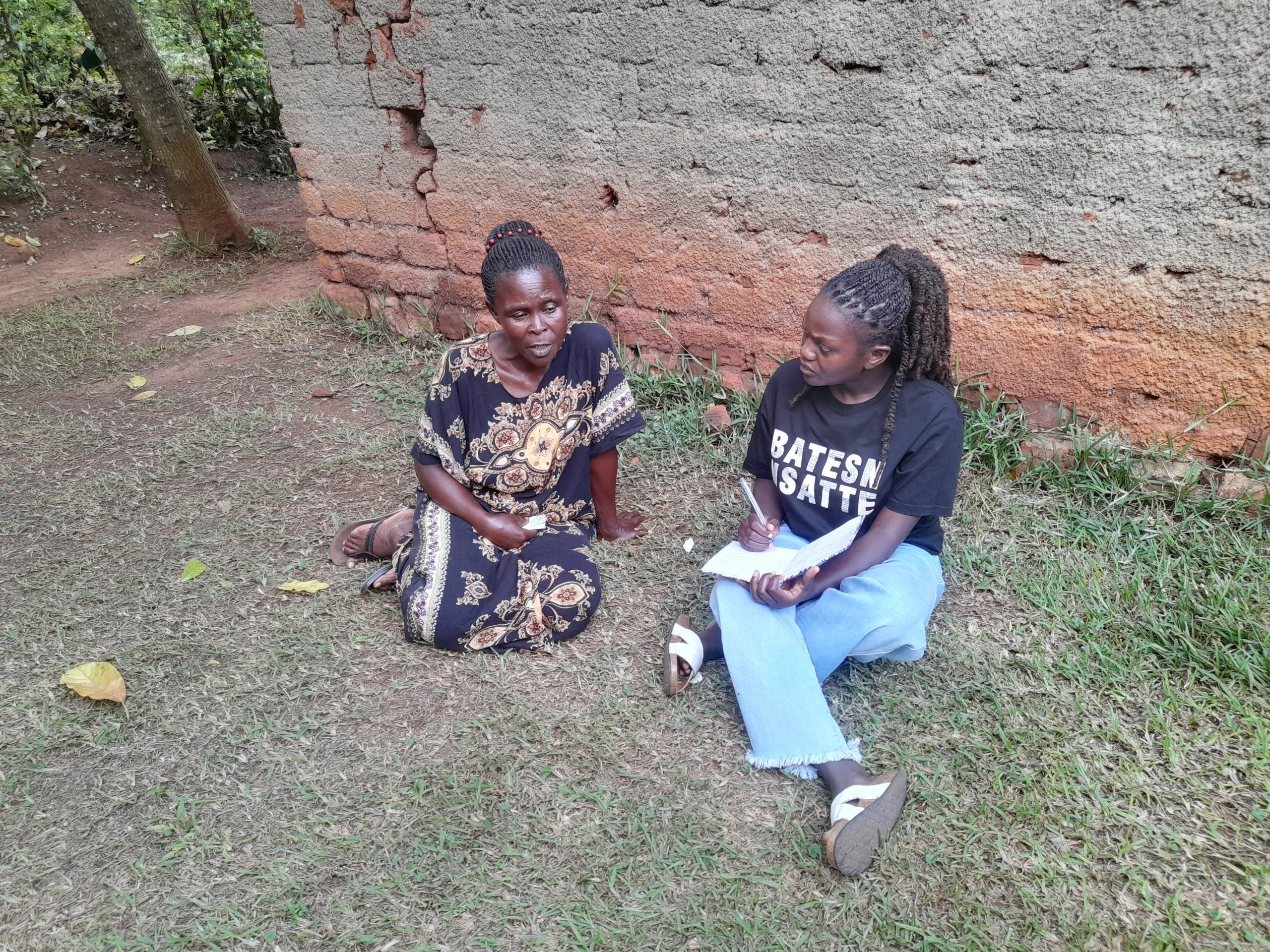 Our reporter interviewing PAPs in Kiboga recently.